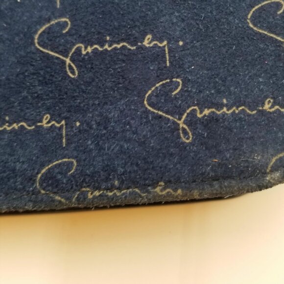 Vintage Dark Blue Suede Signature Givenchy Flap Shoulder Bag - Picture 11 of 11